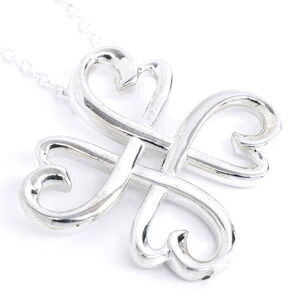 Tiffany Co Paloma Picasso Loving Heart Necklace Pendant Silver